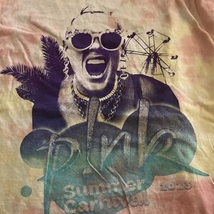 P!NK PINK Alecia Moore Summer Carnival 2023 Large Unisex T-Shirt Official New
